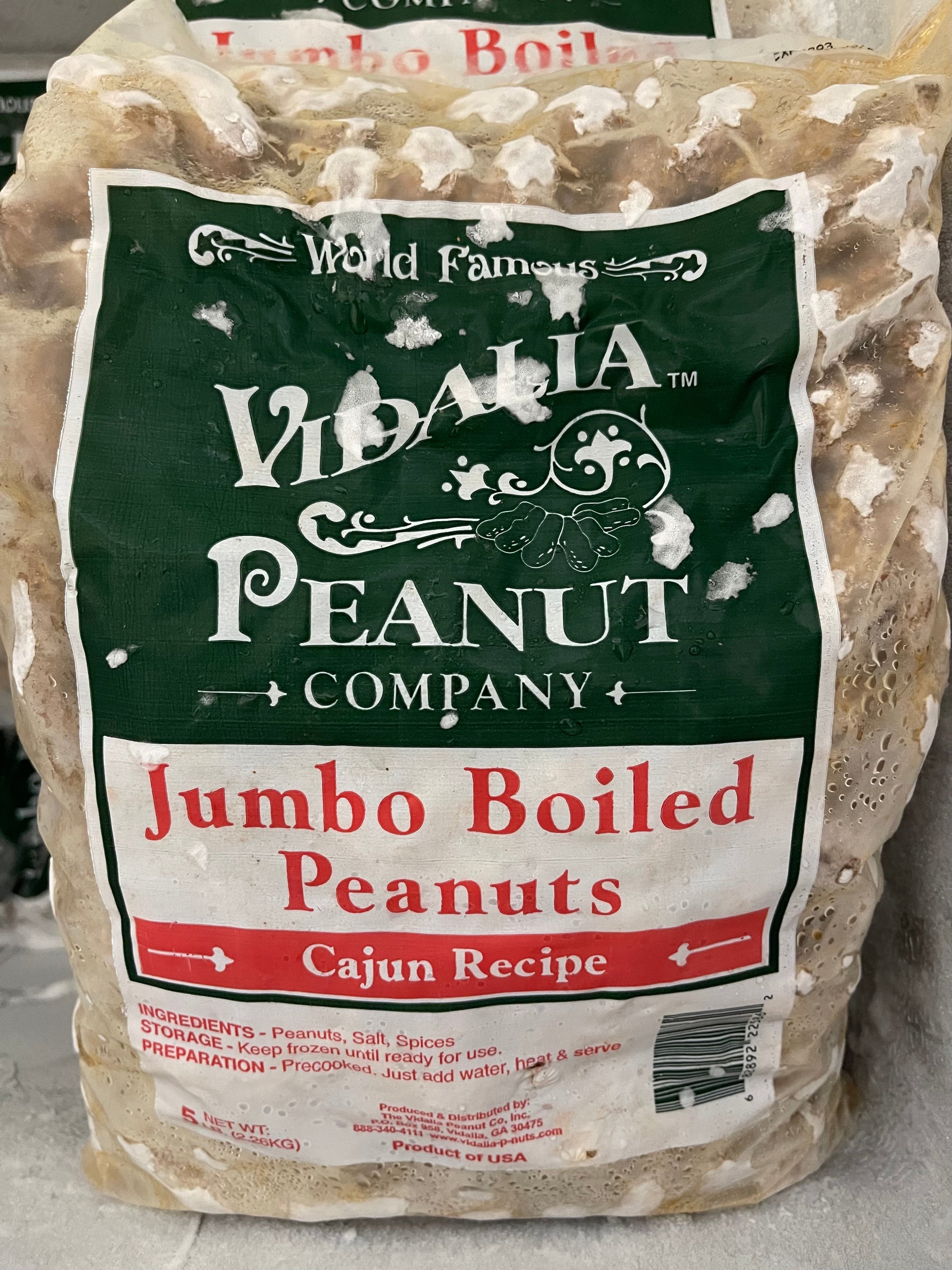 WORLD FAMOUS VIDALIA PEANUT COMPANY JUMBO BOILED PEANUTS | MCF